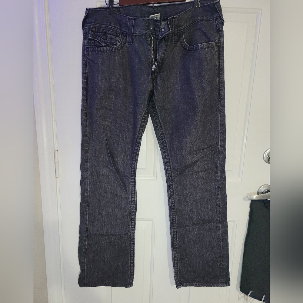 True Religion Dark Gray Jeans - Ricky - Picture 2 of 5